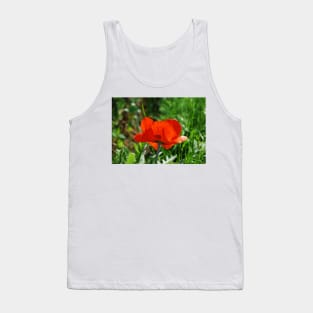 Giant Red Poppy Tank Top